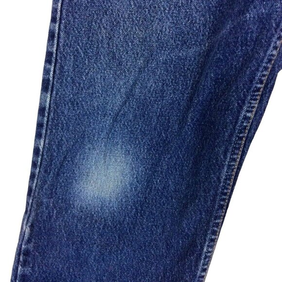 Levis 505 Mens Regular Fit Jeans 36x30 Medium Blue Distressed Denim USA - Picture 6 of 12